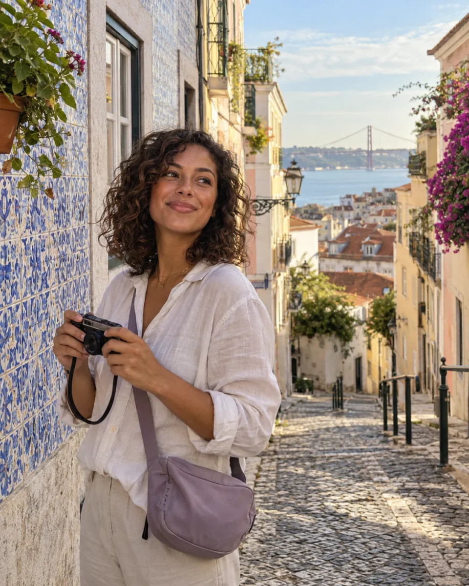 Nora in Lisbon for the guide campaign